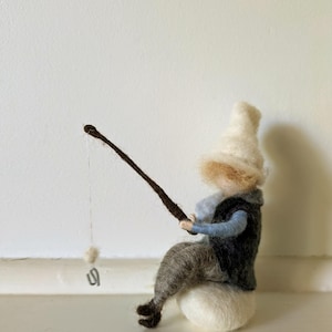 Needle Felted Forest Creature | Wool Gnome Doll | Waldorf-Inspired Handmade Decor | Whimsical Felt | Natural Fiber Gift