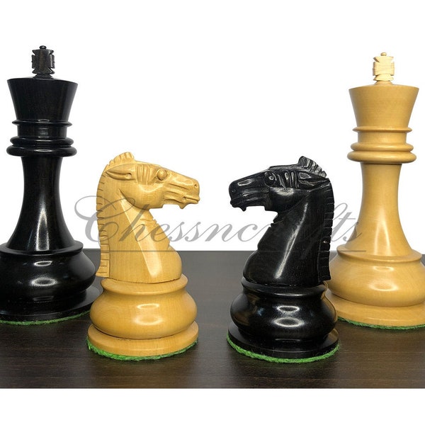 Ebonywood chess pieces set Reproduced British Chess Company(BCC) chess Pieces King:4.3"