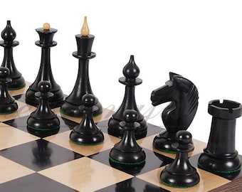 ヴィンテージ マトリョーシカ チェスセット 手描き木製ソ連チェス