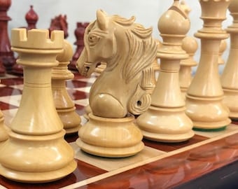 4,5 "Bud Rosewood Staunton Schach Set: Spartan Luxus, Doppelgewichtet, 4 Damen