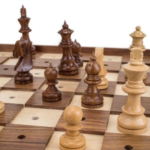 16&quot; Blind chess set wooden Braille chess board set | 10&quot; Blind Chess set | Braille Chess set | Chess for visually Impaired