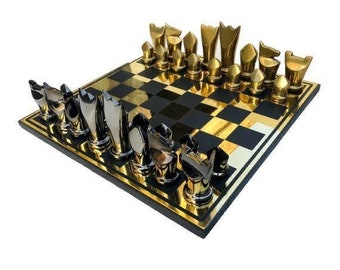 Black & Gold Chess Set Trio (50% OFF)