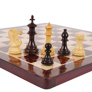4&quot; Royal Rosewood Staunton Chess pieces Set Weighted with Extra Queens, Hand Made chess pieces