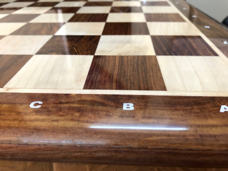 19 Woodensheesham Flat Chess Board With Notations on Etsy