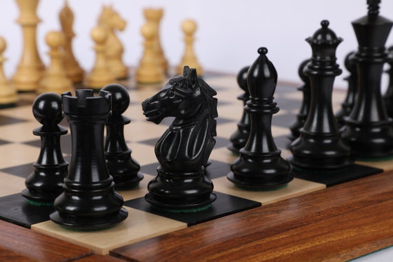 3.9 Craftsman Series Staunton Chess Pieces Only Set - Triple