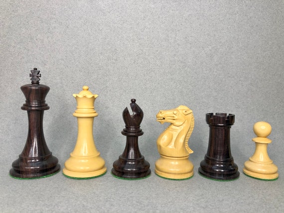 4.1 Bud Rosewood Staunton Chess Pieces Set ENGLISH CLUB 