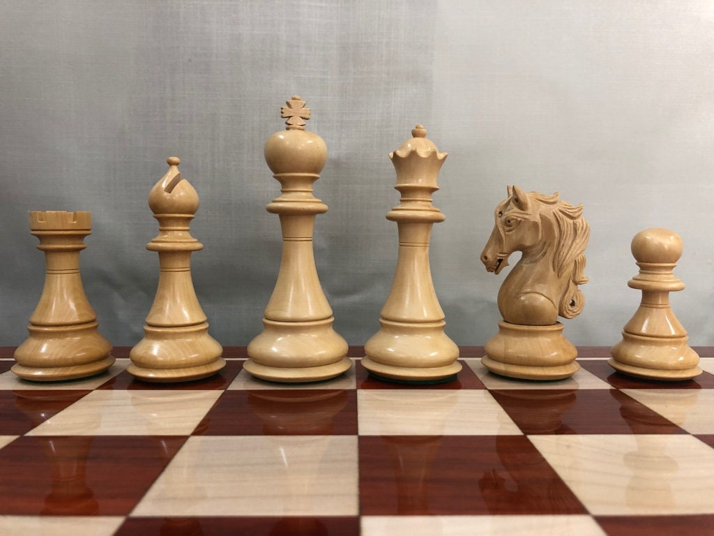 4.6 Spartacus Luxury Staunton Chess Pieces Only Set Bud 