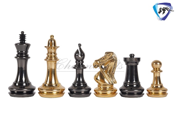 Premium Photo  The gold queen chess piece standing with falling
