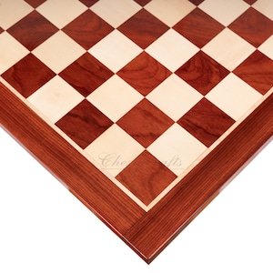 23&quot; Bud Rosewood Chess board - Handcrafted big size chess board inlaid squares 60mm