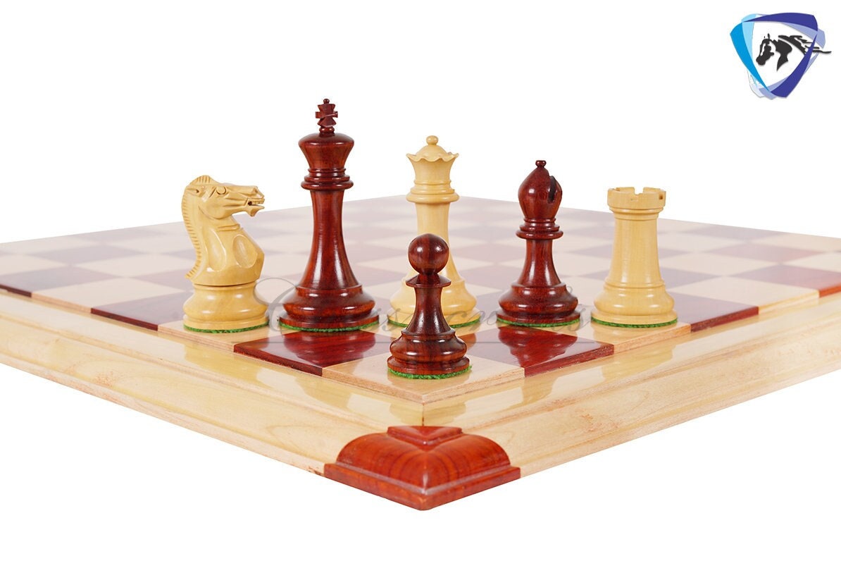 4.1 Pro Staunton Weighted Wooden Chess Set- Chess Pieces Only