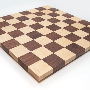 16&quot; and 17.3&quot; Rosewood Chess Board Borderless DOUBLE SIDED Square: 50MM (2&quot;) & 55MM(2.2&quot;) Super fine polish