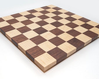 16" and 17.3" Rosewood Chess Board Borderless DOUBLE SIDED Square: 50MM (2") & 55MM(2.2") Super fine polish