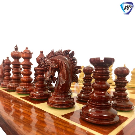 Shop for St. Petersburg Luxury Artisan Chess Set with Wooden Board.