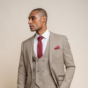 Tan houndstooth coat clearance