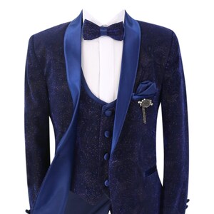Royal blue wedding tuxedo deals