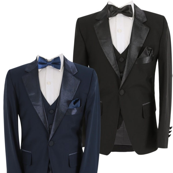 Garçon Page Boy Tuxedo Costume de mariage coupe ajustée