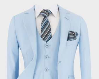 Boys Pageboy Tailored Fit Suit in Light Blue