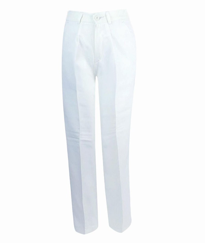 Boys All in One Communion Tailored Fit White Suit image 6