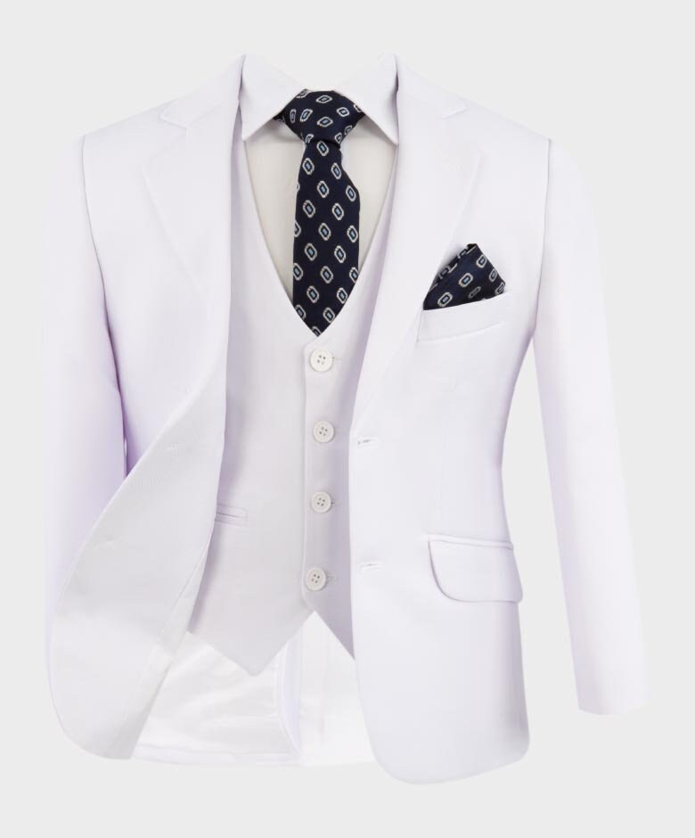 Boys Communion Tailored Fit Suit in White | Etsy UK