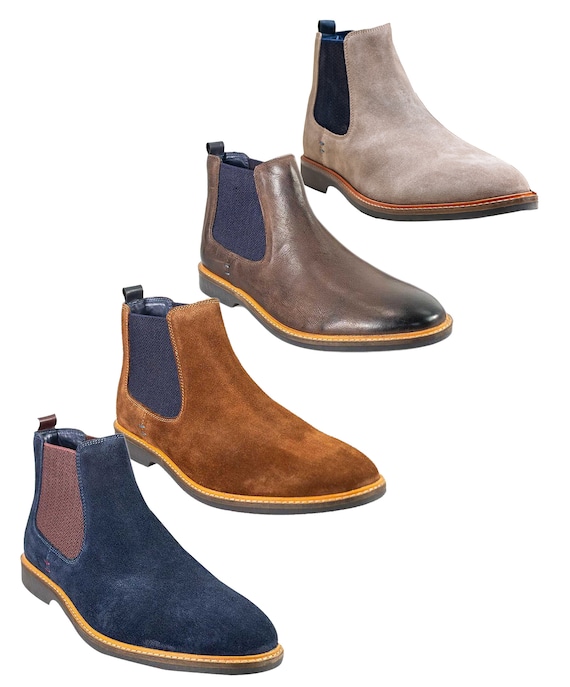 Unødvendig Cusco trimme Mens Slip on Leather Shoes Casual Office Smart Chelsea Boots - Etsy