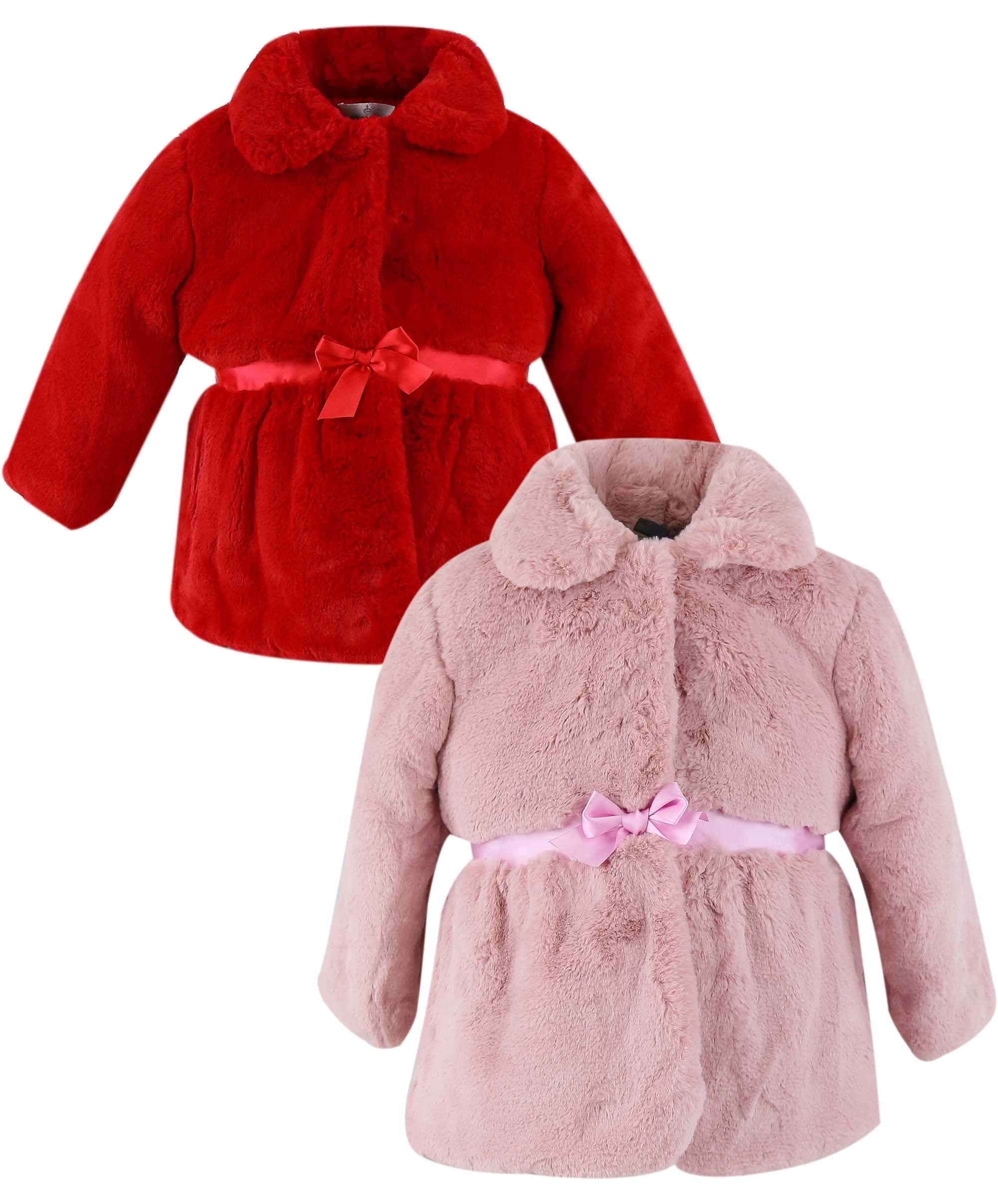 Faux Fur Mid Length Coat Formal Wedding 