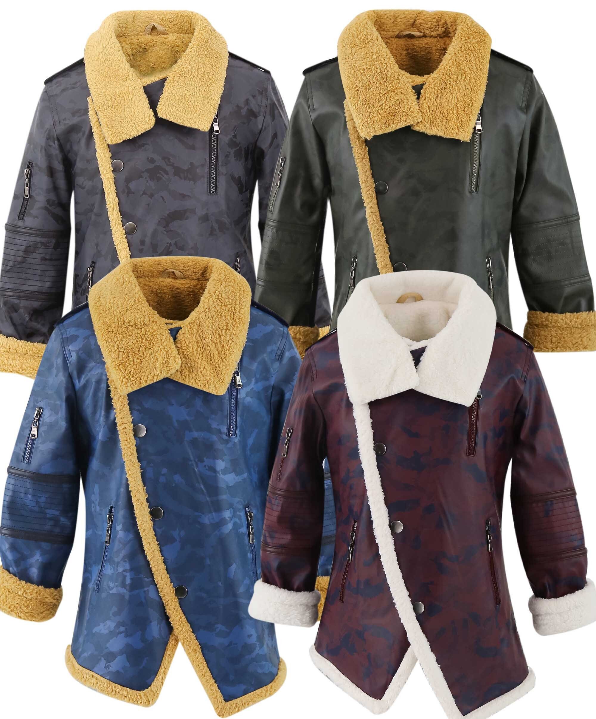 Boys brown leather jacket Etsy España