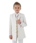 Boys Cream & Ivory Sebastian Le Blanc Prince Edward First Communion Tail Suit Set 