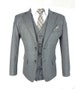 Boys Complete 6-Piece Classic Grey Suit 