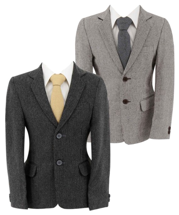 Buy Baby Boys Herringbone Tweed Textured Blazer Formal Wedding