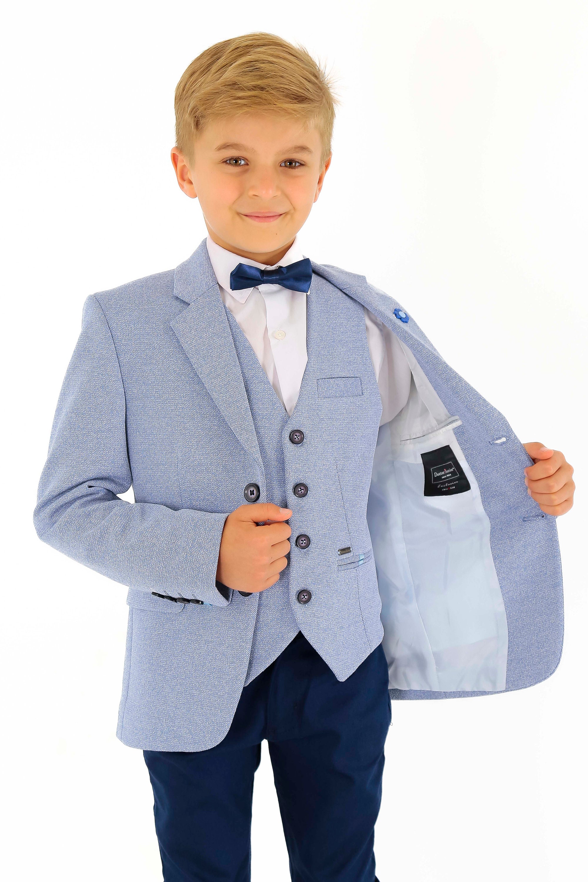 Chaqueta algodón para niño chaleco corte ajustado traje - Etsy
