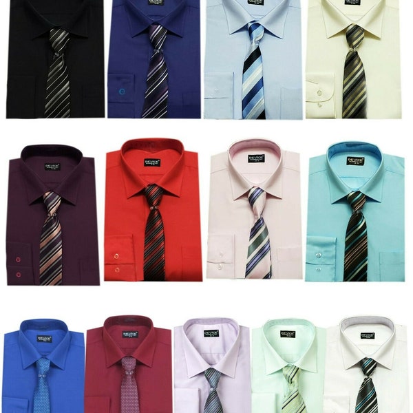 Baby Boy's Shirt with Striped Tie 2 PC Pageboy Wedding Prom Formal Set