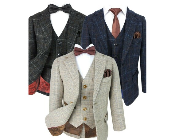 SIZE: 5 to 20 GRADUATION PINSTRIPE SUIT SET PARTY BOYS RECITAL