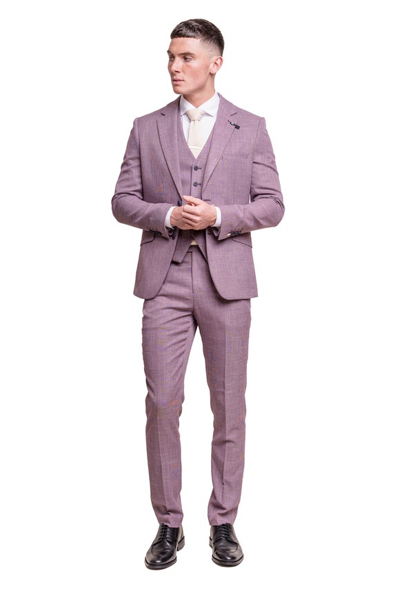 Miami Lilac Linen Summer Suit by Cavani | Suit Savvy