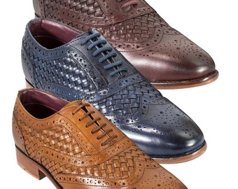 Geweven lederen schoenen - Etsy Nederland