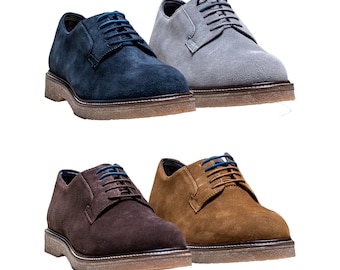 Men’s Suede Casual Lace Up Comfort Dress Shoes