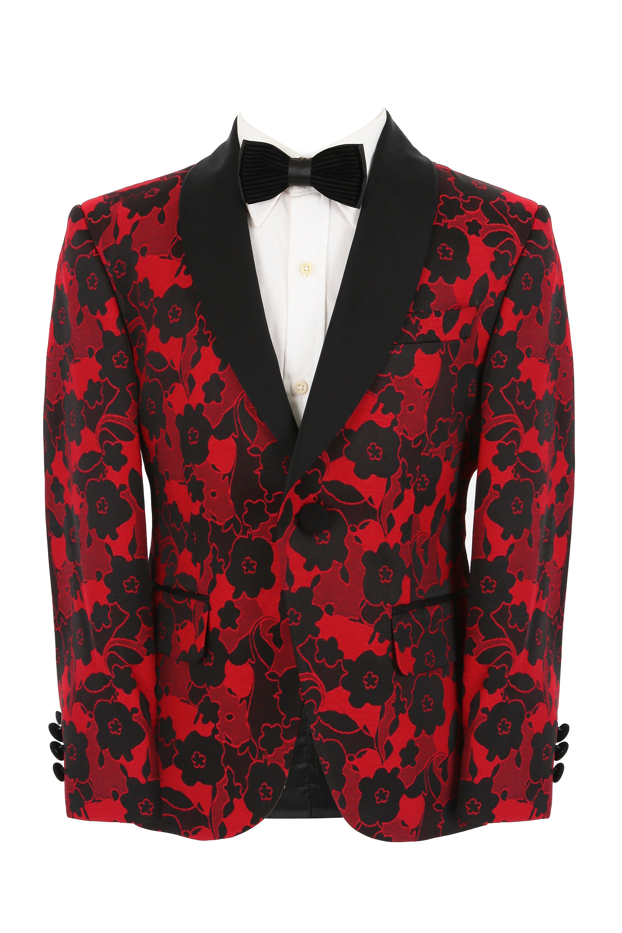 Red floral sale tuxedo