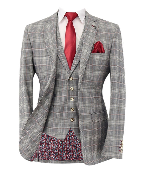 Caridi Olive Check Suit By Cavani | Suit Savvy