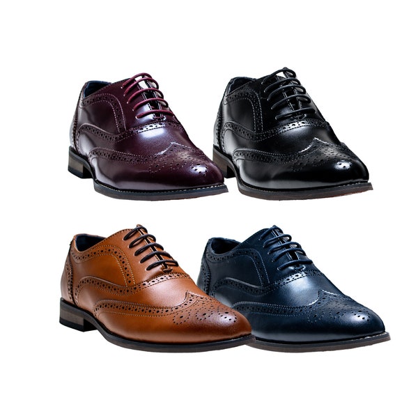 Schnürschuhe für Herren, Brogue und formelle Oxford-Schuhe