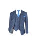 Exclusive Boys Blue Check Tweed Suit 