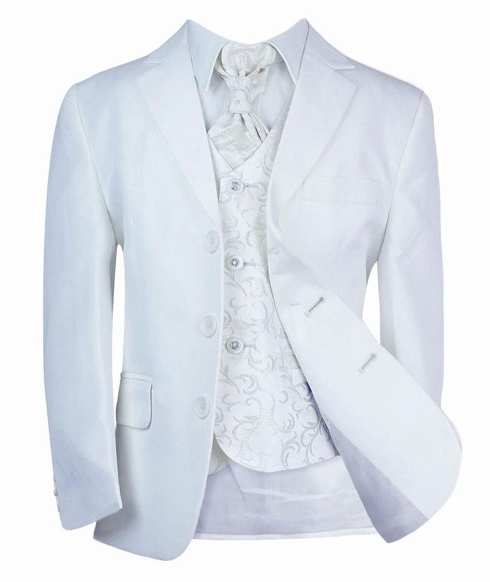 Boys All in One Communion Tailored Fit White Suit - Etsy