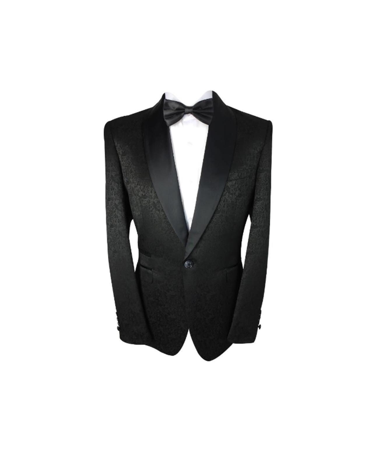 Men's Bella Black Slim Fit Tuxedo Shawl Lapel Suit | Etsy