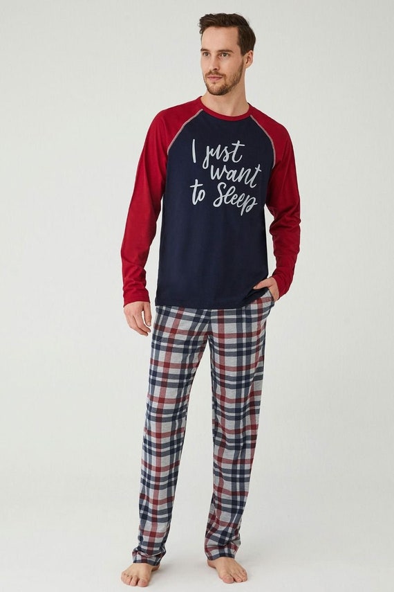 Men Comfortable Pyjama 2 Pieces Set Etsy
