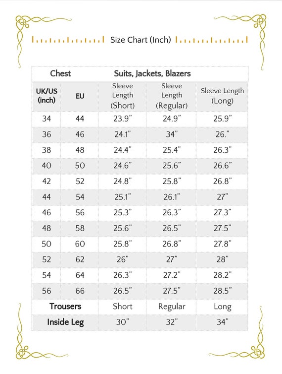 Next suit jacket shop size guide