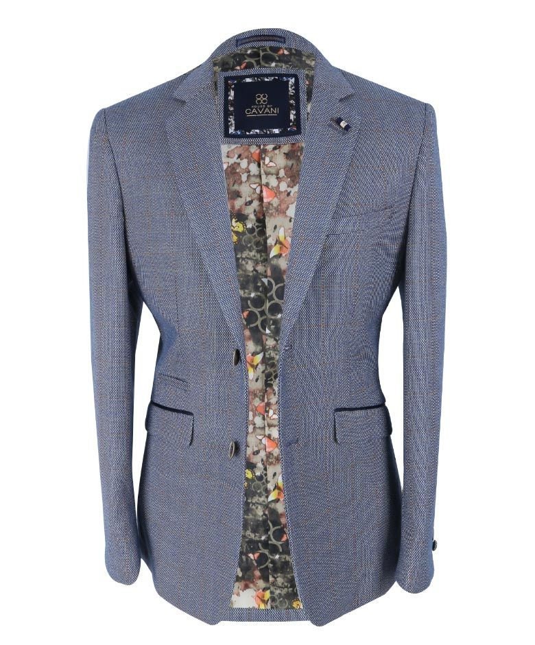 Men's Del Ray Blue Slim Fit Windowpane Check Suit - Etsy UK
