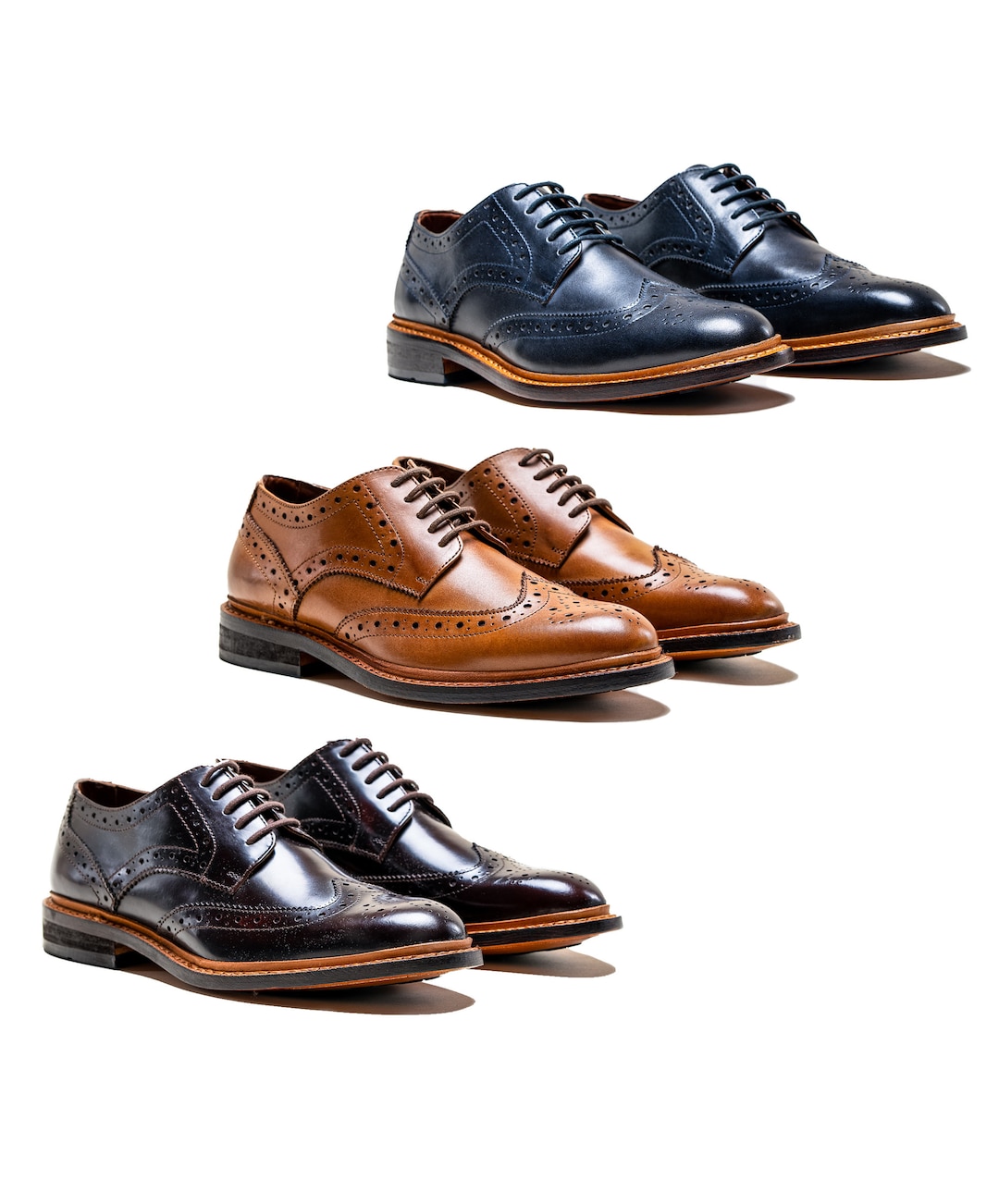 British Full Brogue Dress Shoes Men Closed Lacing Formal Shoes Men Leather Wing Tip Wedding Shoes main image 0