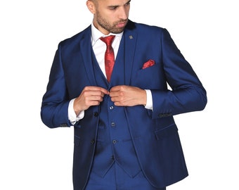 Men’s Tailored Fit Formal Sold Separately Suit 3 Piece Wedding Outfit