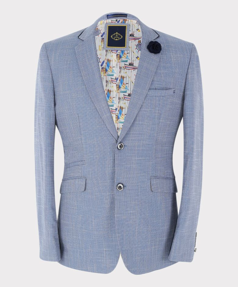 Mens Suit Vintage Check 3 Piece Slim Fit Set in Light Blue - Etsy UK