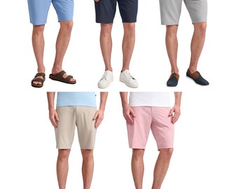 Pantalones cortos texturizados esenciales de talle medio para hombre Moda de verano versátil y cómoda