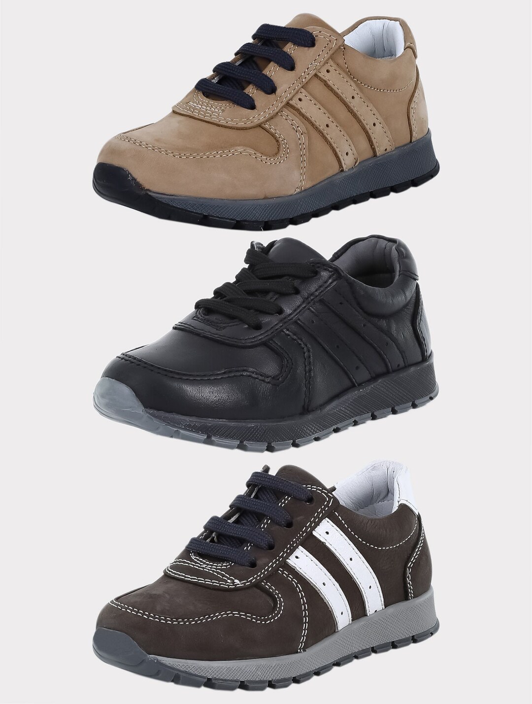 Boys Genuine Leather Casual Sneaker Shoes Etsy UK