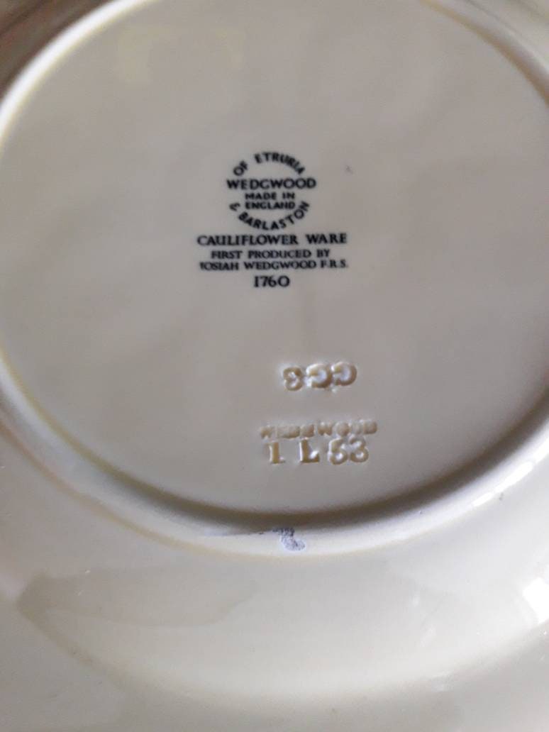 Wedgwood Cauliflower Ware Rare Earthenware Dish Etsy